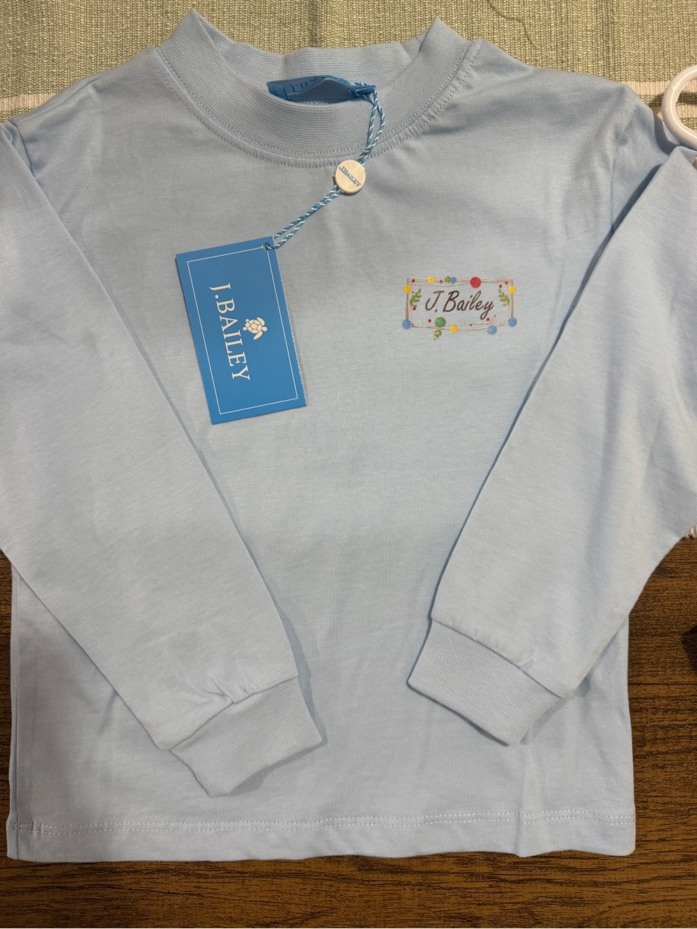 J. Bailey Kids' Light Blue Long-Sleeve Tee